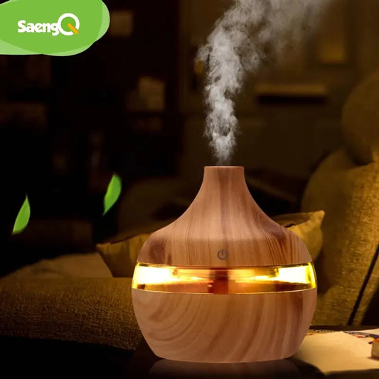 LED Wood Grain Humidifier