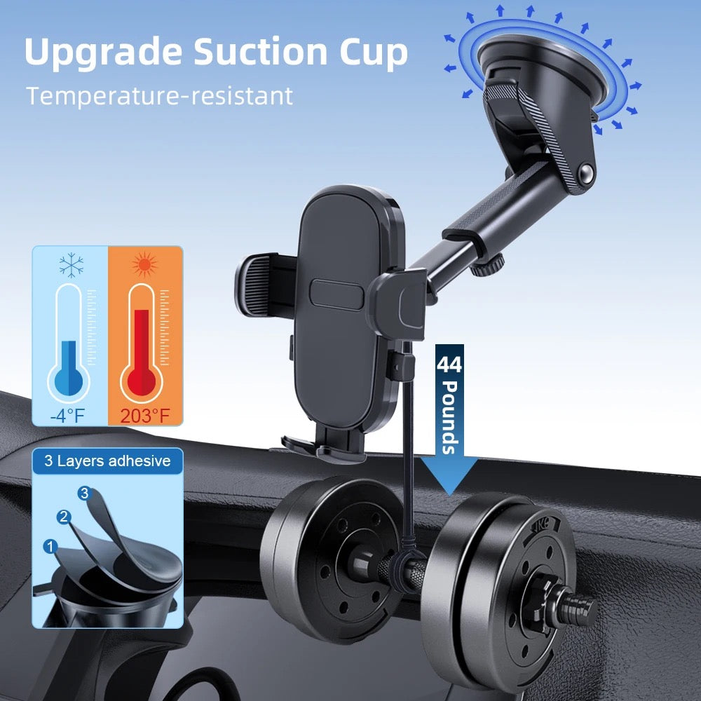 Universal Mobile Phone Holder With 360 Rotating Telescopic Hug